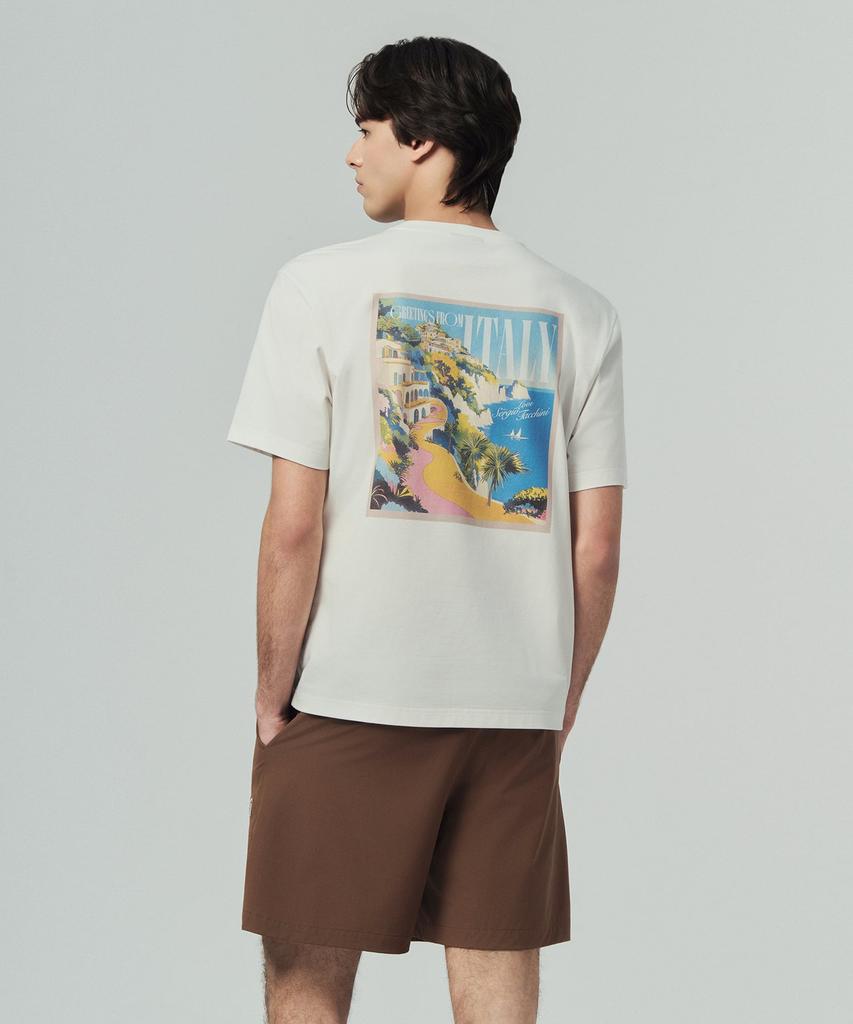 Мужская футболка SERGIO TACCHINI M Cool Match Costa с графическим принтом, с коротким рукавом (белый)