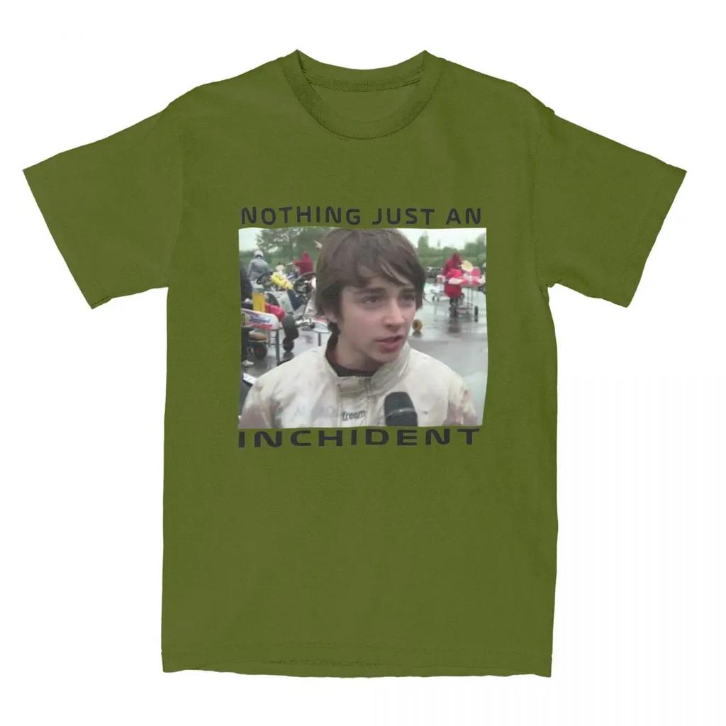 Потрясающие футболки Just An Inchident Charles Leclerc для мужчин и женщин, чистые футболки, одежда с принтом