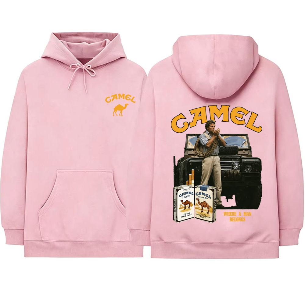 Camel Motocycle Car Hoodie Unisex Classic Oversized Pullover Hoodies Casual Sweatshirt Male Fashion Vintage Streetwear
