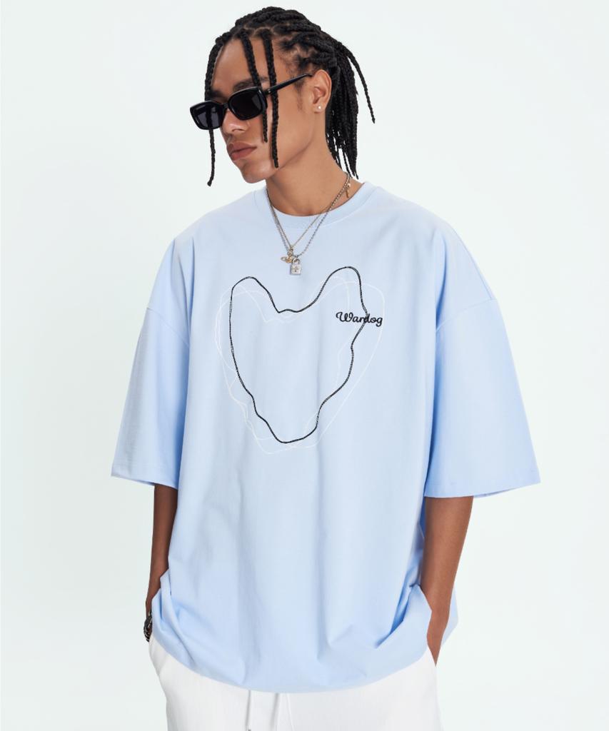 WARDOG Line Drawing T-Shirt Powder Blue