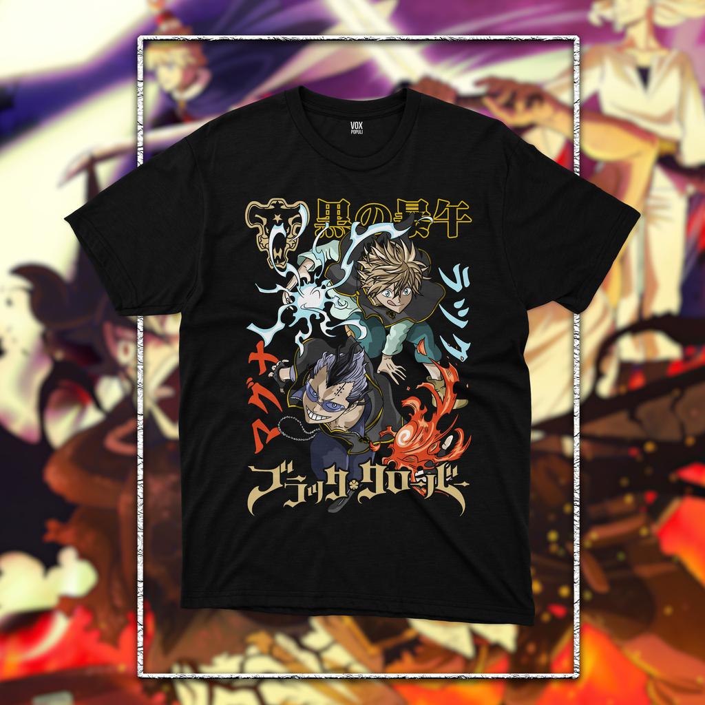 BLACK CLOVER T-shirts Men Women Oversized Y2k Short Sleeve Anime Fan Gift Shirt Graphic Tops Women Men Oversized Clothes Tees