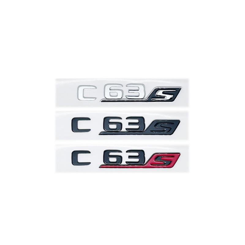 LWC1  3D ABS Car Rear Trunk Badge Decal Emblem Sticker S Logo For Mercedes AMG A GLA CLA 45 GLE GLC C E 63 S X156 W205 W212 W207 W176