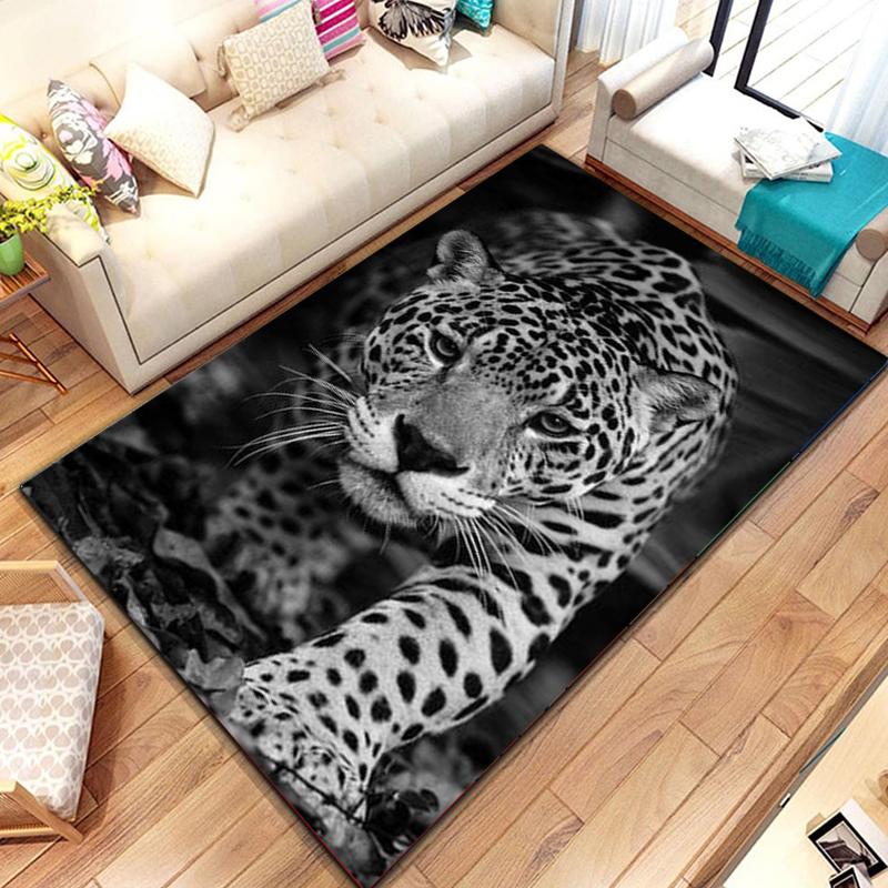 Animal Leopard Cheetah Cartoon Beast Area Rug,Carpet for Home Living Room Bedroom Sofa Doormat Kitchen Decor, Bedroom Decor
