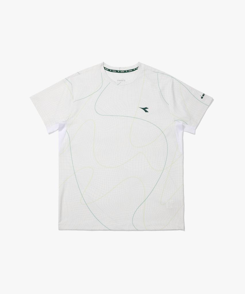 Diadora Теннисная футболка с коротким рукавом Performance Contour Ptn Белая
