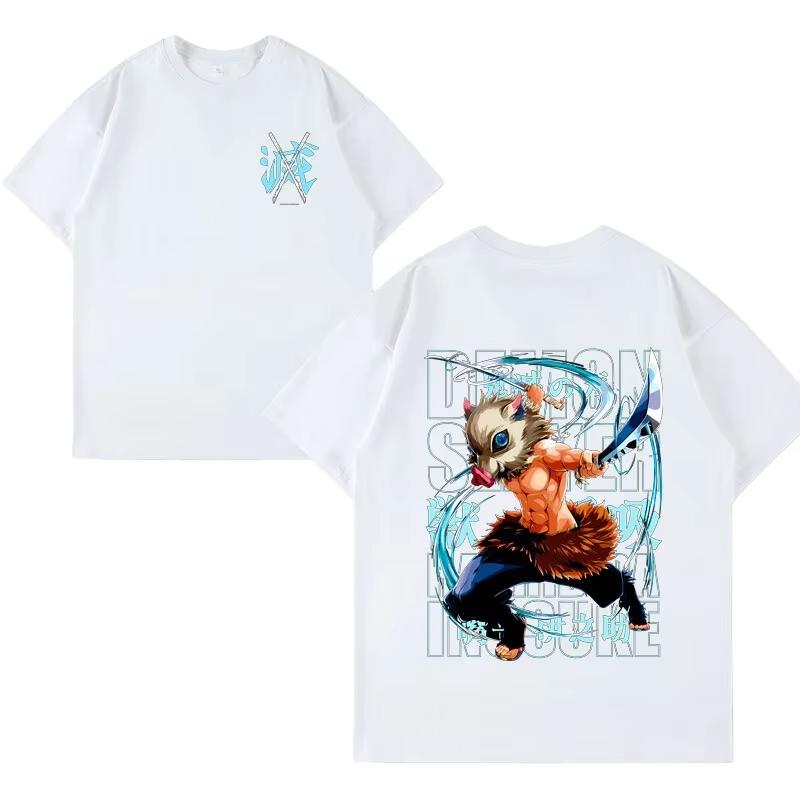 Demon Slayer Anime Printing Oversized Cotton Tshirt Men and Women Comfortable Fashion Street Y2K Summer Trend Harajuku Tshirt