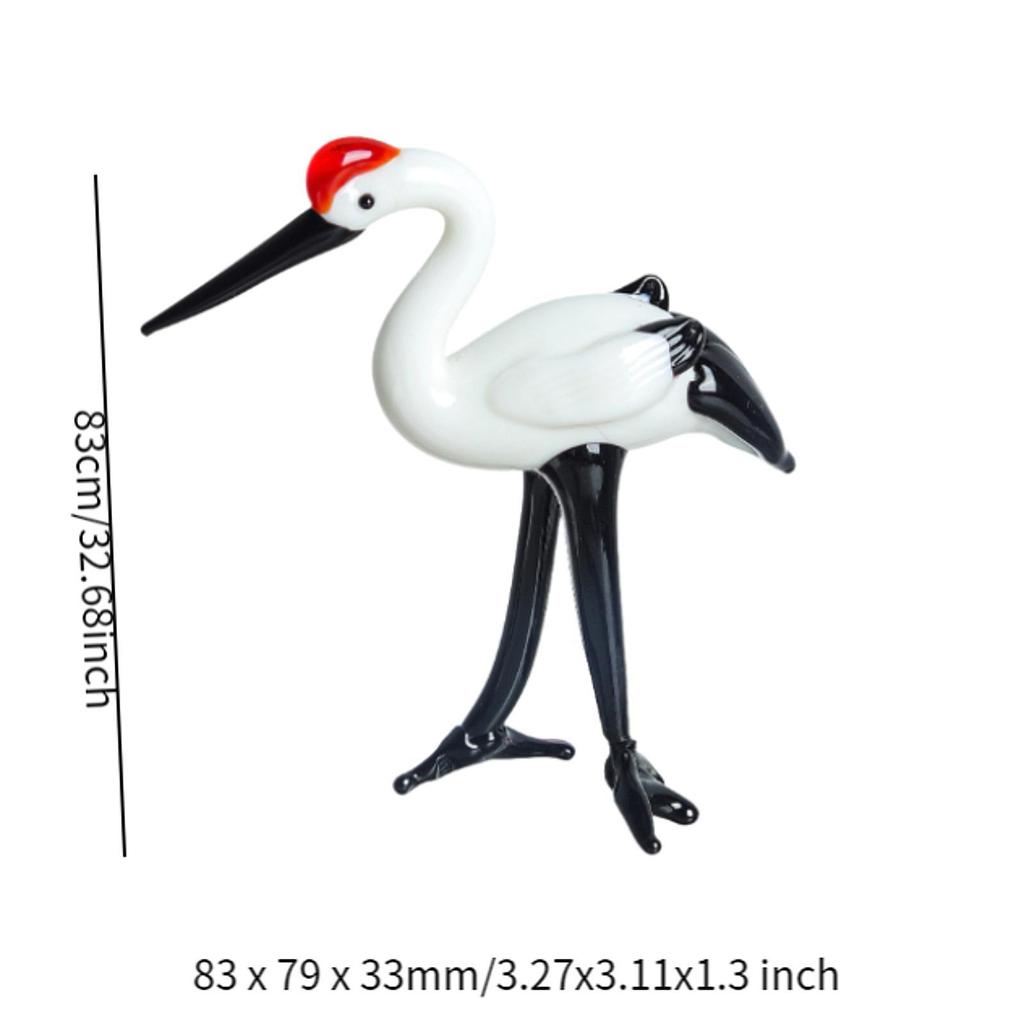 Crane Statue Stork Figurine Crafts Table Centerpiece Bird Figurines Crane Figurine Standing Crane Sculpture for Living Room