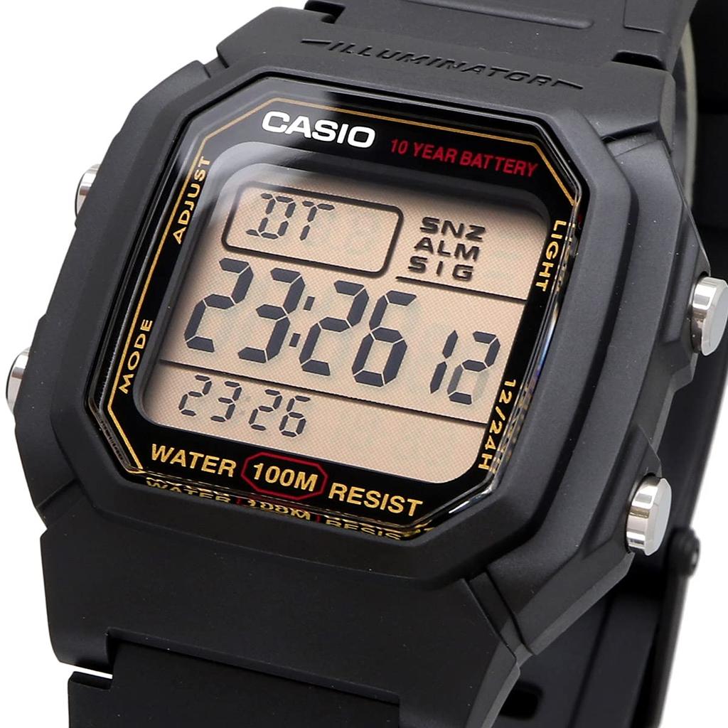 Casio Watch Standard Digital Genuine BOX Gold LCD Overseas Model [Casio] W-800HG-9AV Men's [Item]