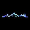 Mountain Trees Vinyl Stickers Self-Adhesive Car Side Body Stickers Waterproof Car Window Decals Truck Motorcycle Bumper Wall Art Stickers