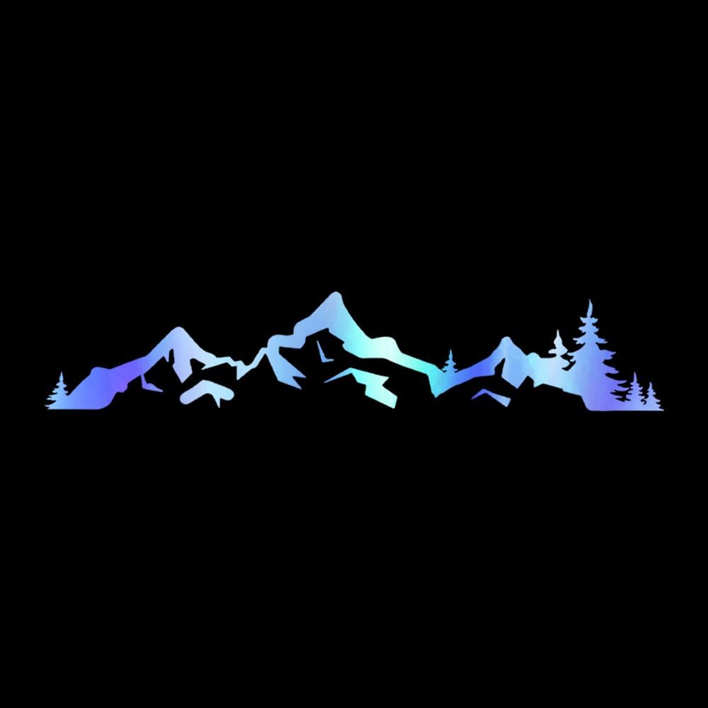 Mountain Trees Vinyl Stickers Self-Adhesive Car Side Body Stickers Waterproof Car Window Decals Truck Motorcycle Bumper Wall Art Stickers