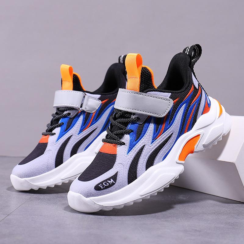 Boy'S Running Sneakers Children'S Sports Shoes Boys Casual Trendy Shoes Lightweight Nonslip Increased Outdoor Shoes