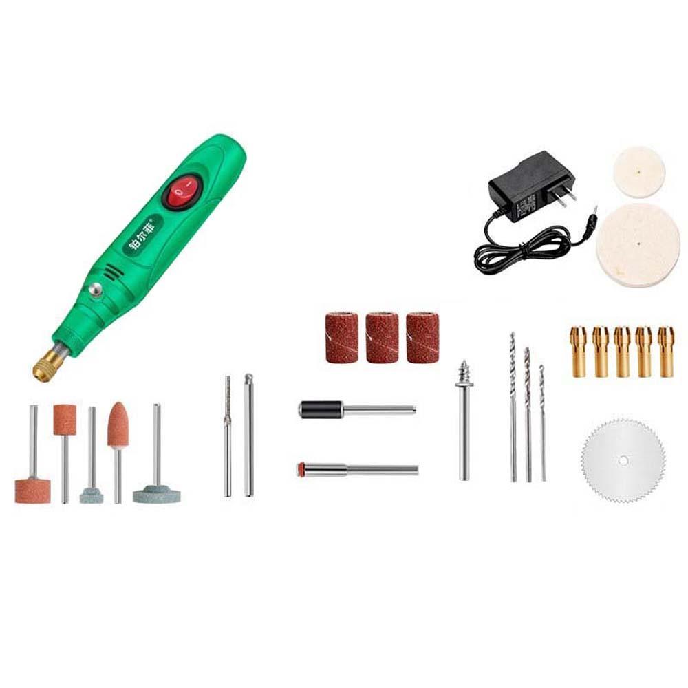 DIY Electric Drill Set Ergonomic Cordless Drill Mini Rotary Grinder Tool  Cutting