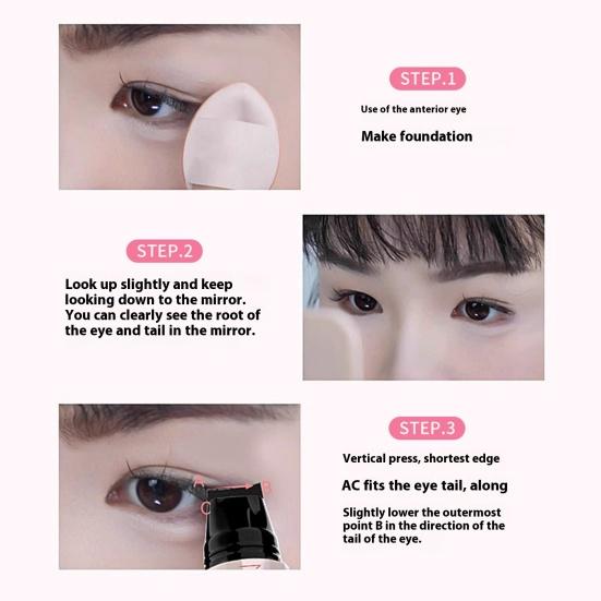 2.1ML Double Head Precision Eyeliner Stamp Long-Lasting Waterproof Smudge-proof Liquid Eyeliner
