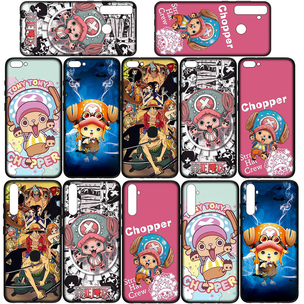 Чехол для iPhone 16 15 Xiaomi Redmi Note 14 13 12 11 Pro Max X 16e Samsung Galaxy S25 S24 S23 Moto OPPO Huawei One Piece Луффи Тони Чоппер Чехол для телефона