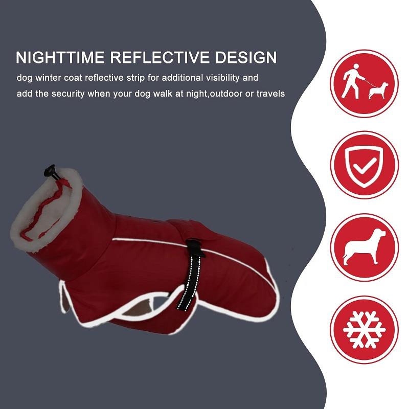 Куртка для больших собак, теплая одежда для собак, зимнее пальто, светоотражающие пальто для французского бульдога, пальто для холодной погоды, зимняя куртка для домашних животных