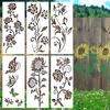 Fence Decoration Templates Natural Flower Stems with Stem Leaf Shapes Template Stencils DIY Projects Painting