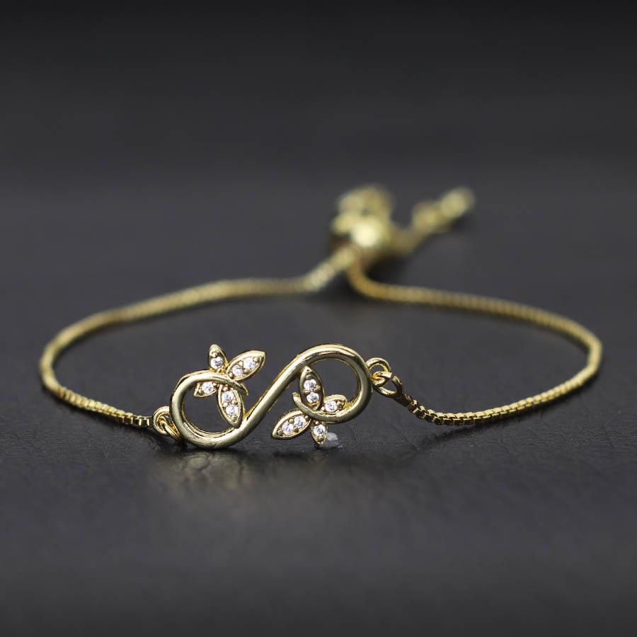 2 Colors Women Chain Bracelet Not Allergic Adjustable Link Braclet Evil Eyes Butterfly Cross Cuckold Braslet Gift For Her Joias