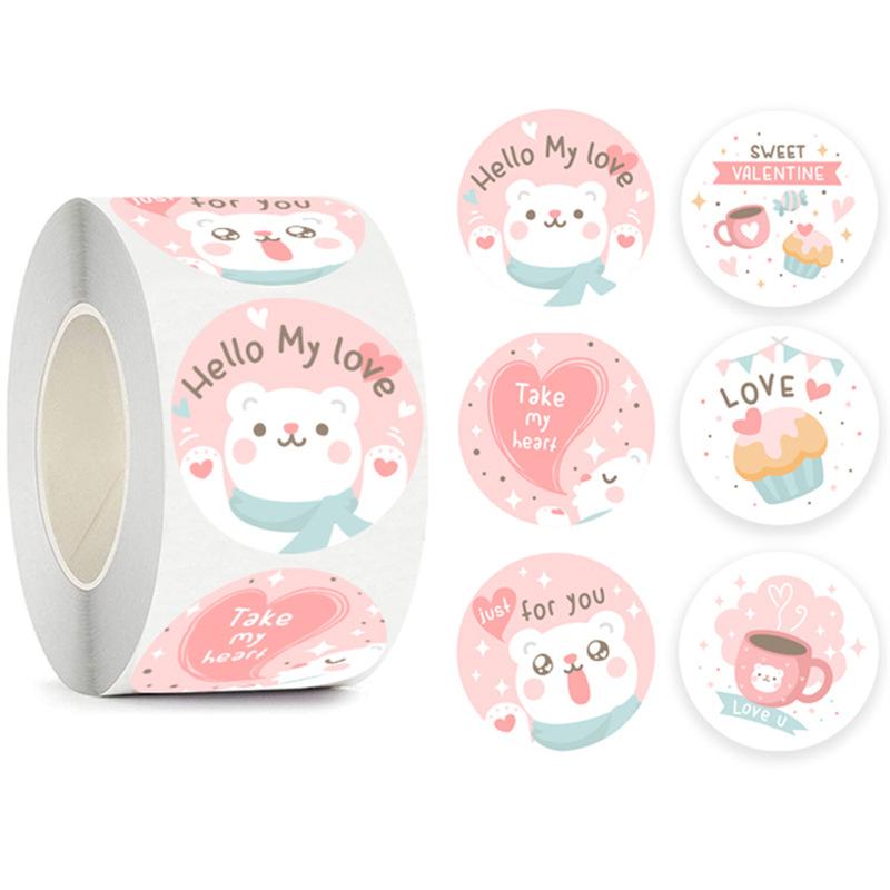 50-500pcs Cute Reward Stickers for Kids Children Kindergarten School Encouragement Students Games Toy Animals Stationery Labels