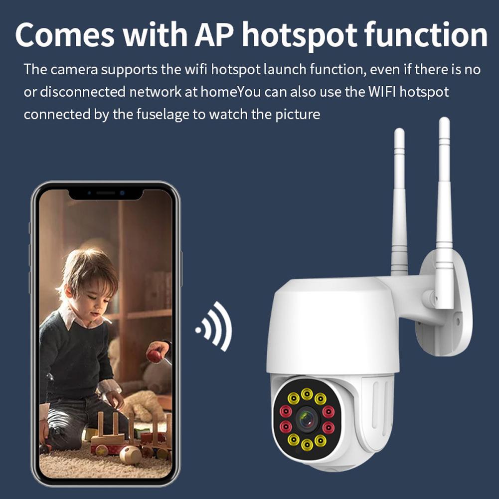 Домашняя безопасность Защитник Интеллектуальная водонепроницаемая камера Wi-Fi Мобильный телефон Мониторинг Ночная камера наблюдения