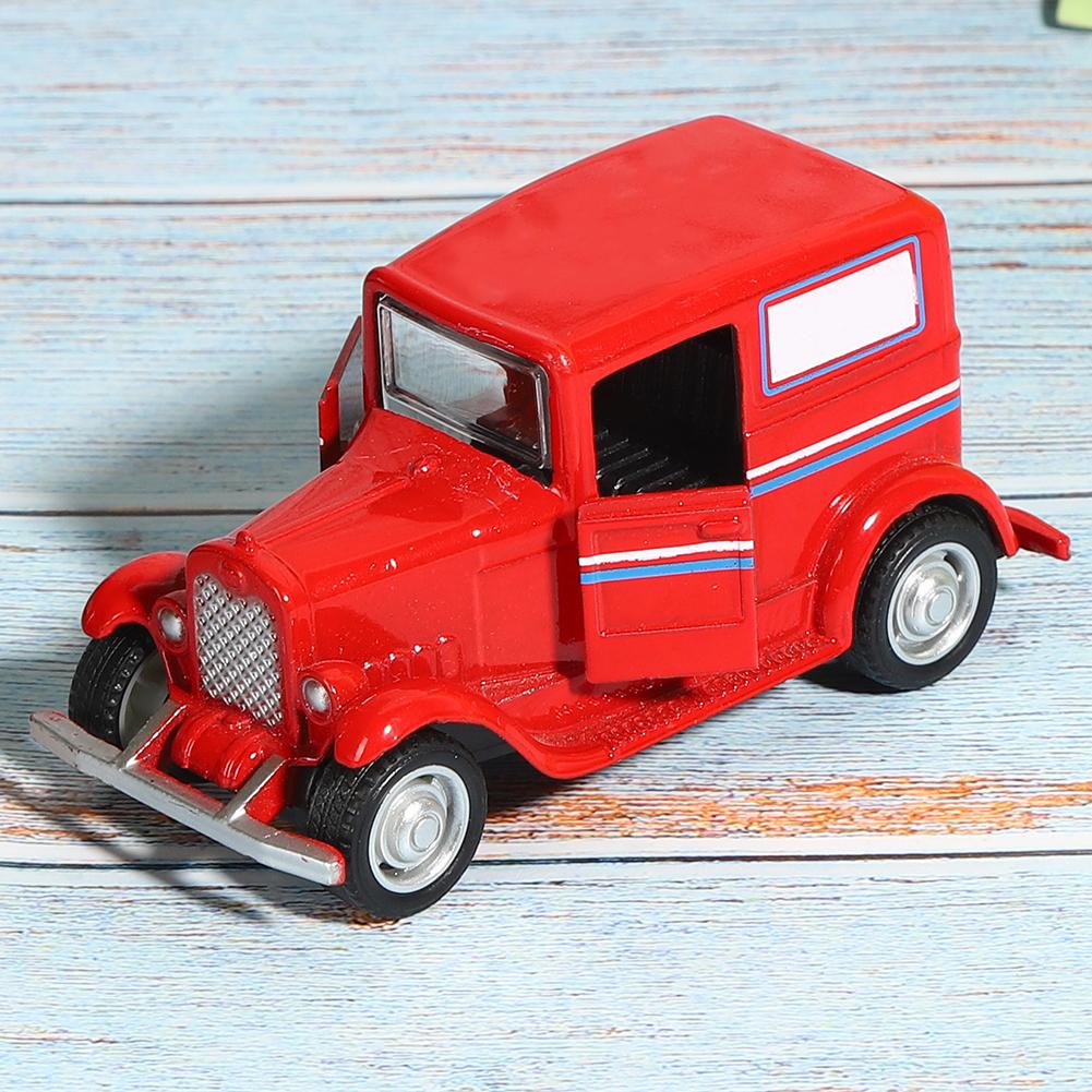 Игрушечная машина из сплава, винтажная модель транспортного средства, детская игрушка для детей, идущая назад(красный )