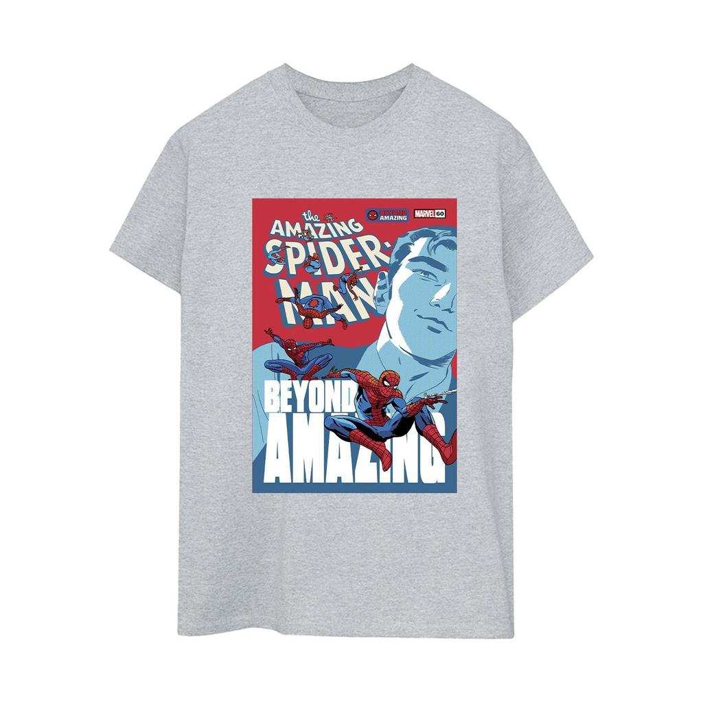 Marvel Womens/Ladies Spider-Man Beyond Amazing Cover Cotton Boyfriend T-Shirt