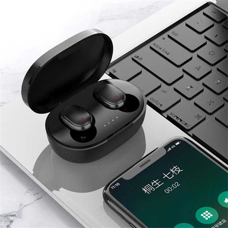 A6s Tws Наушники Беспроводная Bluetooth-совместимая гарнитура Стереофонические спортивные наушники Совместимость с