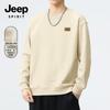 JEEP SPIRIT Men's Heavyweight Alpaca Fleece Crewneck Sweatshirt