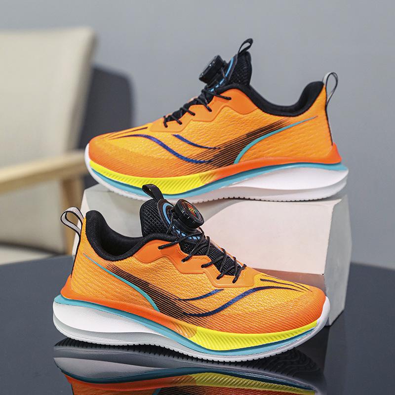 Дышащая вращающаяся пряжка спортивная обувь для детей среднего и старшего возраста мужская обувь 2025 лето новая сетка