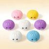 Colorful Stress Relief Squeeze Bubble Bun Toy With Steamer 1Pcs For Adult Relaxation