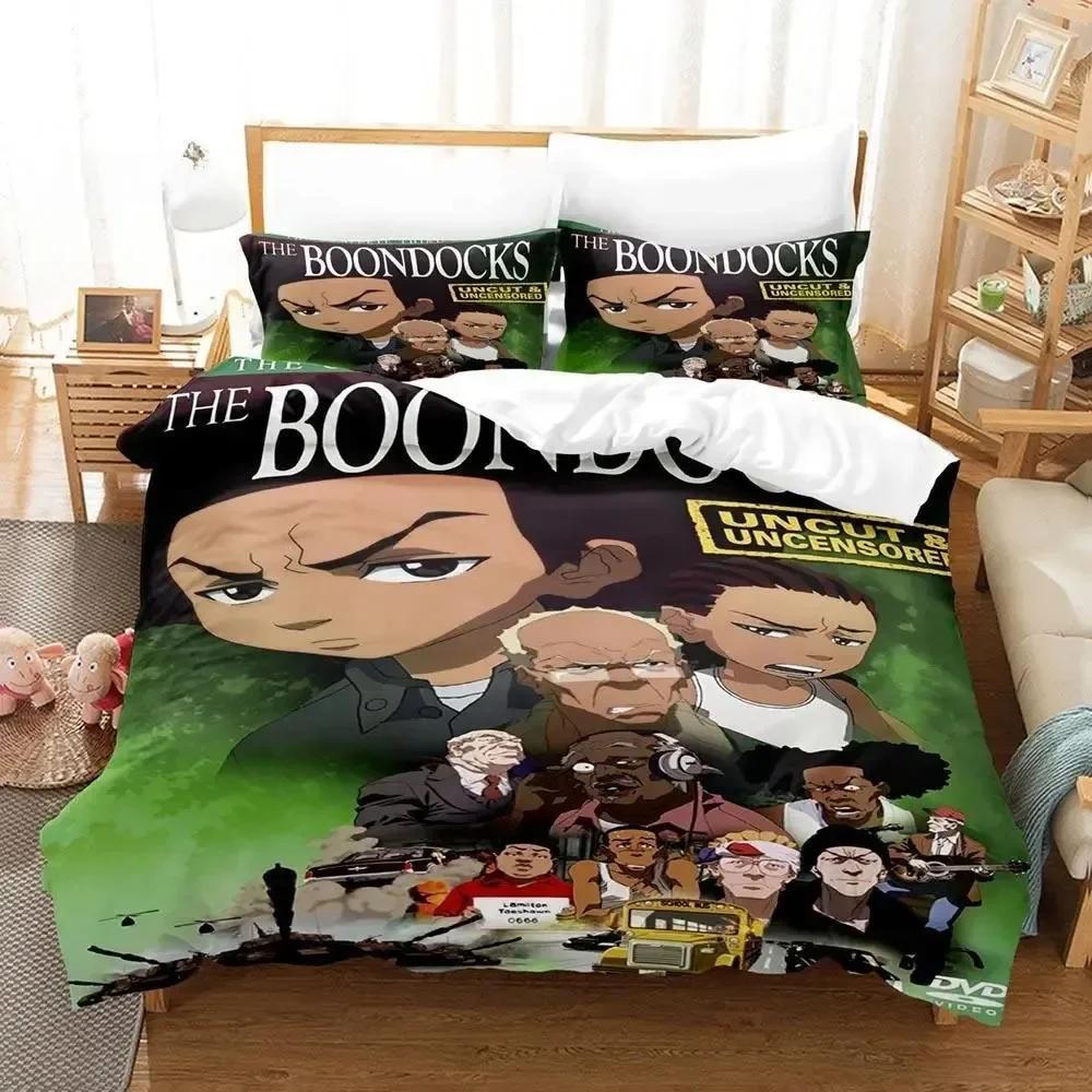 Новый комплект постельного белья The Boondocks Single Twin Full Queen King Size Bed Set Adult Kids Bedroom Duvet Cover Sets 3D Anime Bed Sheet Set