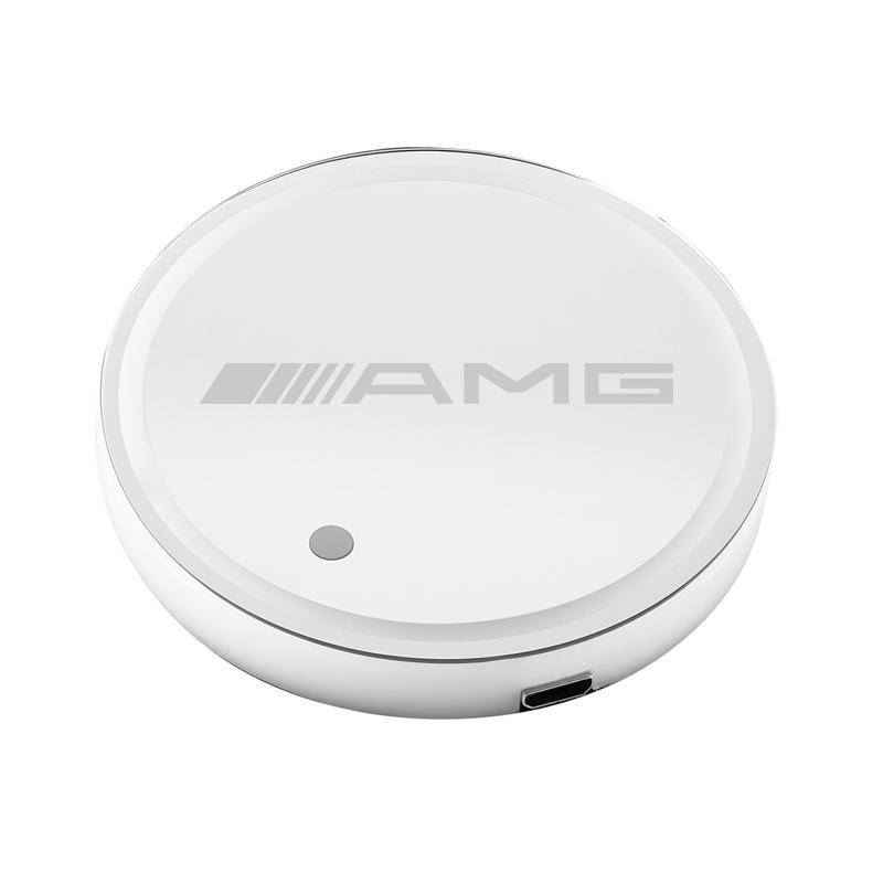 VFO1 Car Glowing Coasters LED Light Water Cup Mat For Mercedes Benz AMG W203 W206 W220 W205 W211 Car USB Charging Coasters keychain