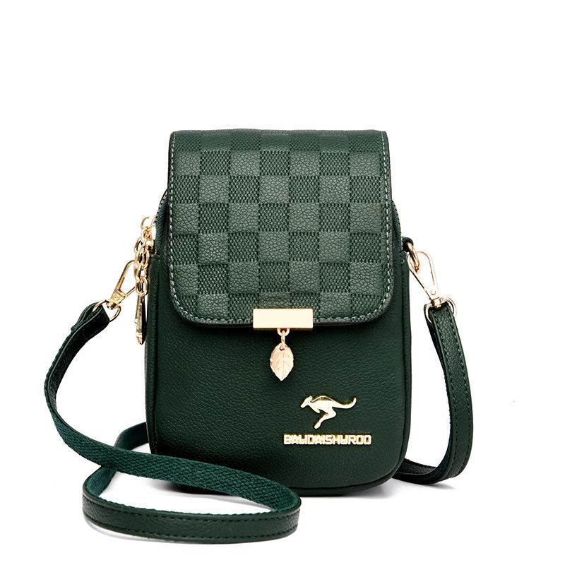 Новый стиль женской сумки для мобильного телефона, тисненая сумка через плечо на одно плечо, модная летняя сумка для мамы среднего возраста