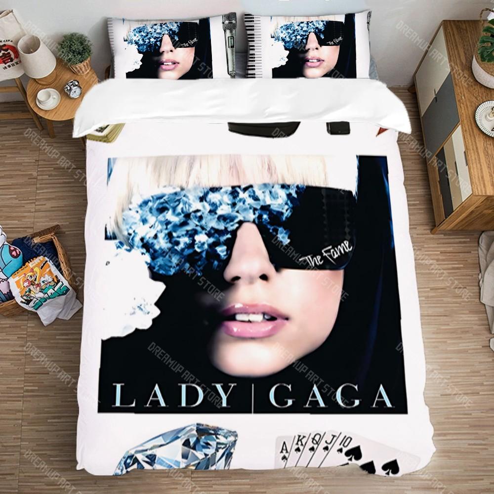 Bed Set Queen Bed Comforter Sets Art Duvet Cover Set L-Lady GagaES Fashion Bedding Decorations Single Double Large Size Linen