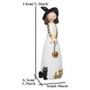 Witch Figurines Cartoon Witchcraft Girl Figure Model Collectible Crafts Decoration 3 Styles Doll Model Resin Ornament Halloween