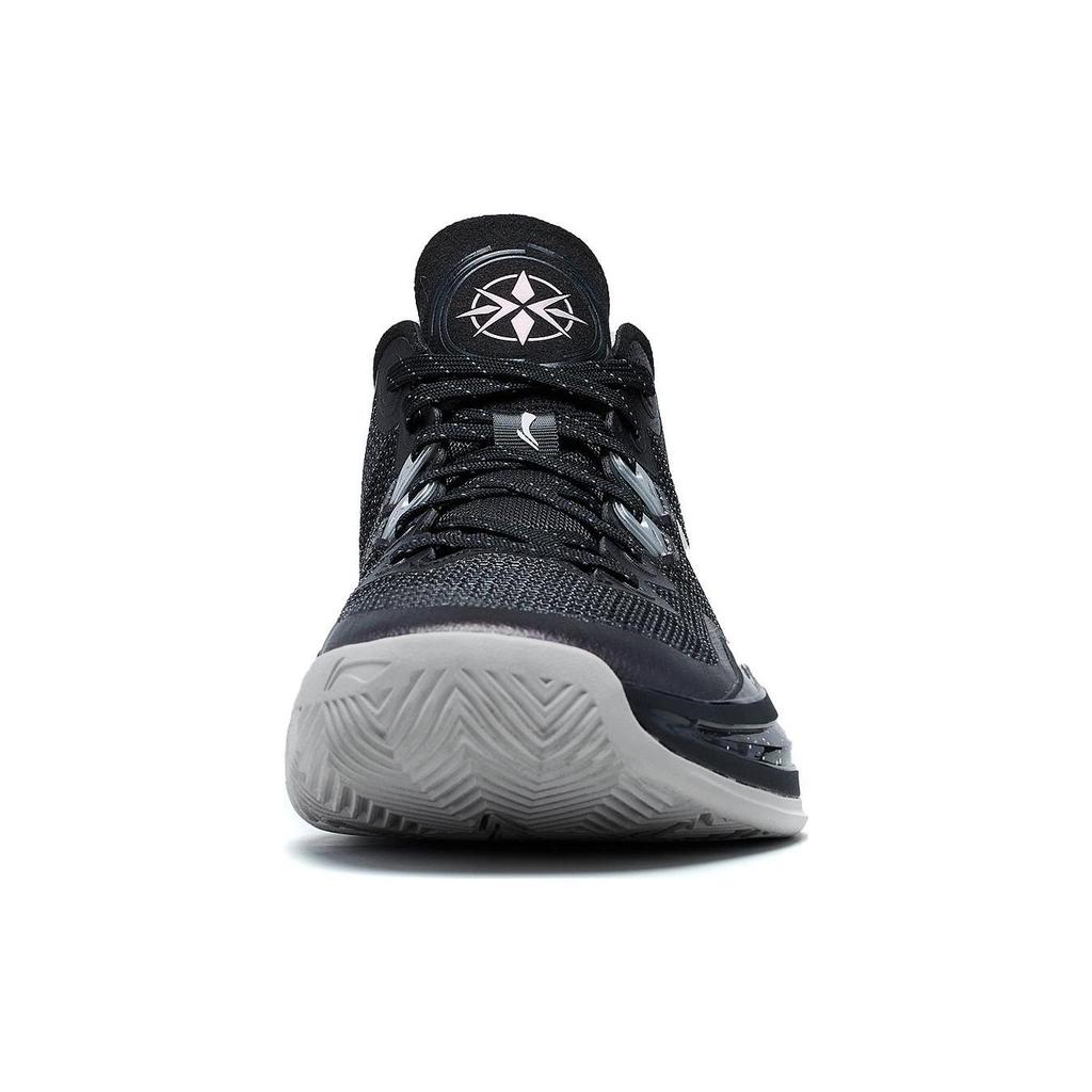 Li Ning Liren 3 V2 Низкие баскетбольные кроссовки с амортизацией Obsidian Мужские Ночной Черный ABAT057-7