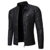 Spring Autumn PU Leather Jacket Washed Leather Jacket Jacket Large Size