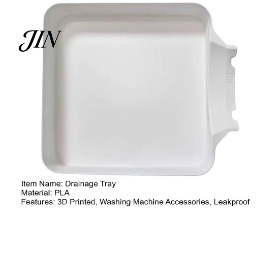 Washing Machine Accessories 3D Printed Drain Tray, Leakproof Water Collector for Raised Corner Tray Washer, Universal Washer Drainage Drip