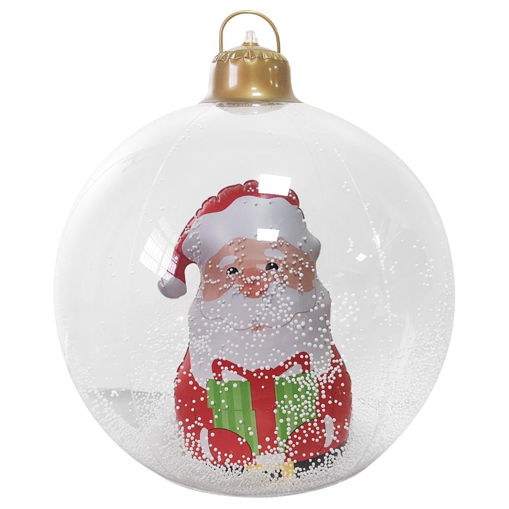 Рождественский светящийся надувной декоративный шар Гигантские надувные шары Украшения Наружный баллон Украшение для декора сада на открытом воздухе