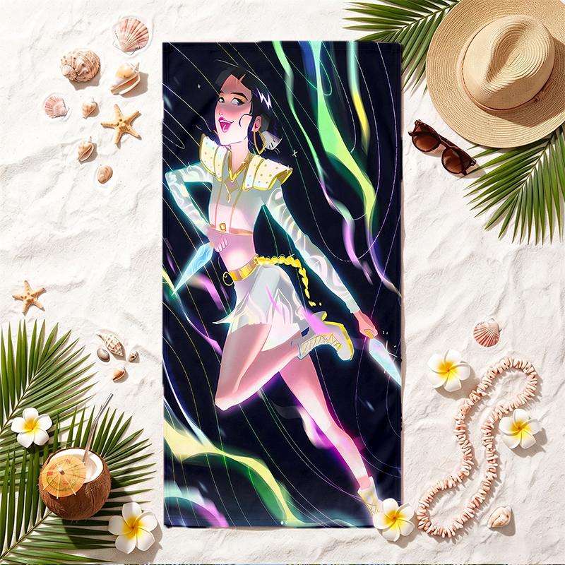 zoey Soft Beach Towel Stylish Beach Pool Towel for Summer Seaside Vacation Travel