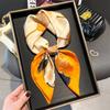 Yayun Style Printing Simulation Silk Scarf Square Scarf High-End Shawl Versatile Neck Small Square Scarf Headscarf