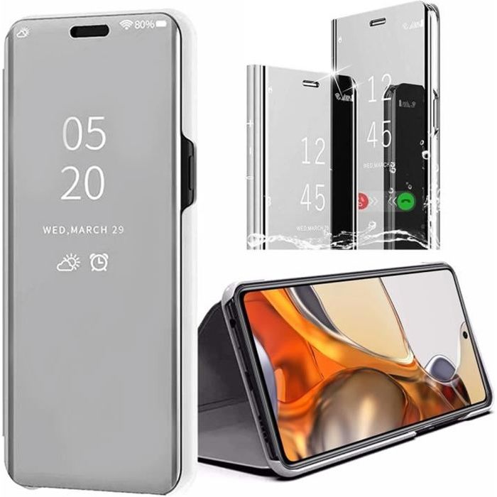 Coque de Protection pour Xiaomi 11T - 11T Pro - Smart View - Argenté