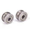 10Pcs U624Zz U Groove Ball Bearing Guide Pulley For Rail Track Linear 4*13*7Mm