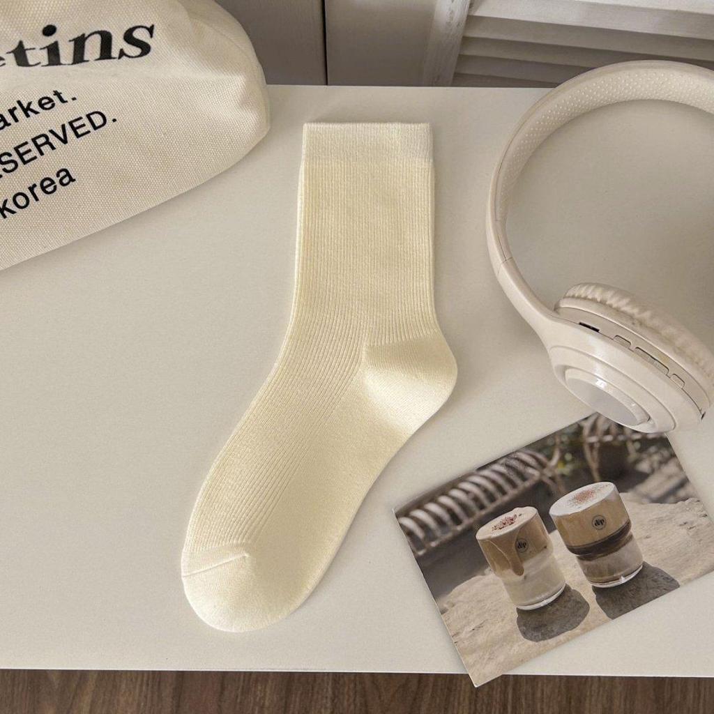 Женские носки в горошек с рюшами – В тренде, Японский балетный милый стиль, Весна/Лето, Однотонные