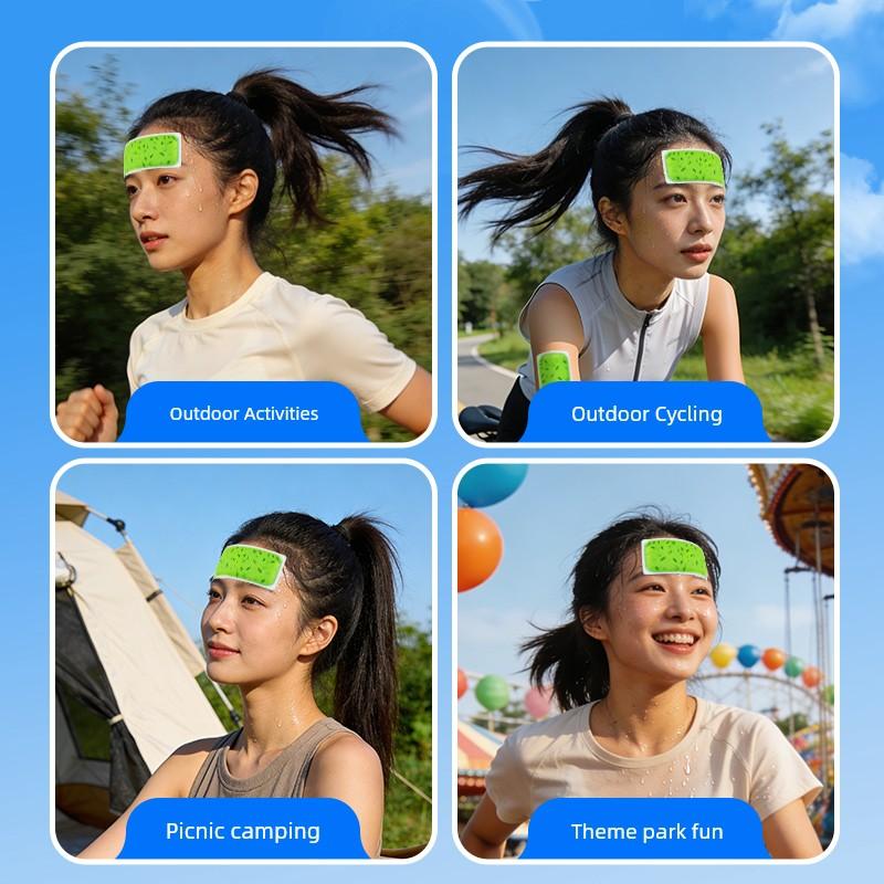 Super Cooling Patch for Summer, Mobile Phone Cooling Patch, Ice Patch for Students and Children to Relieve Heat, Ice Compress Cooling Patch