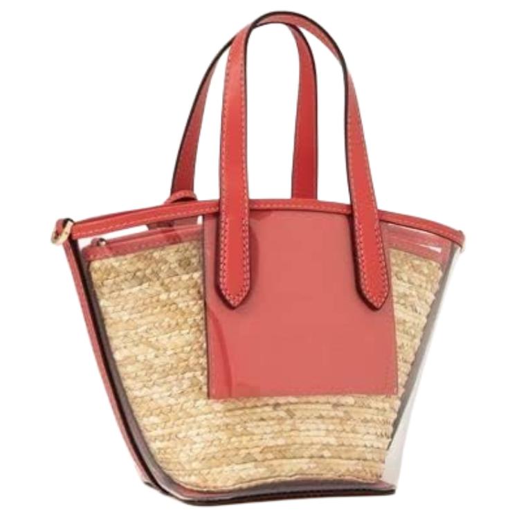 Michael Kors Mk Kimberly Classic Woven Commuter Fashion Large Capacity Leather Tote Bag Shopping Bag Shoulder Bag Handbag Small Size 35T2G7KT5W-801