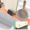 Silicone Drain Pad Faucet Mat Quick Mat Drying Soap Sink Anti-Slip Spill-Proof Countertop Protector