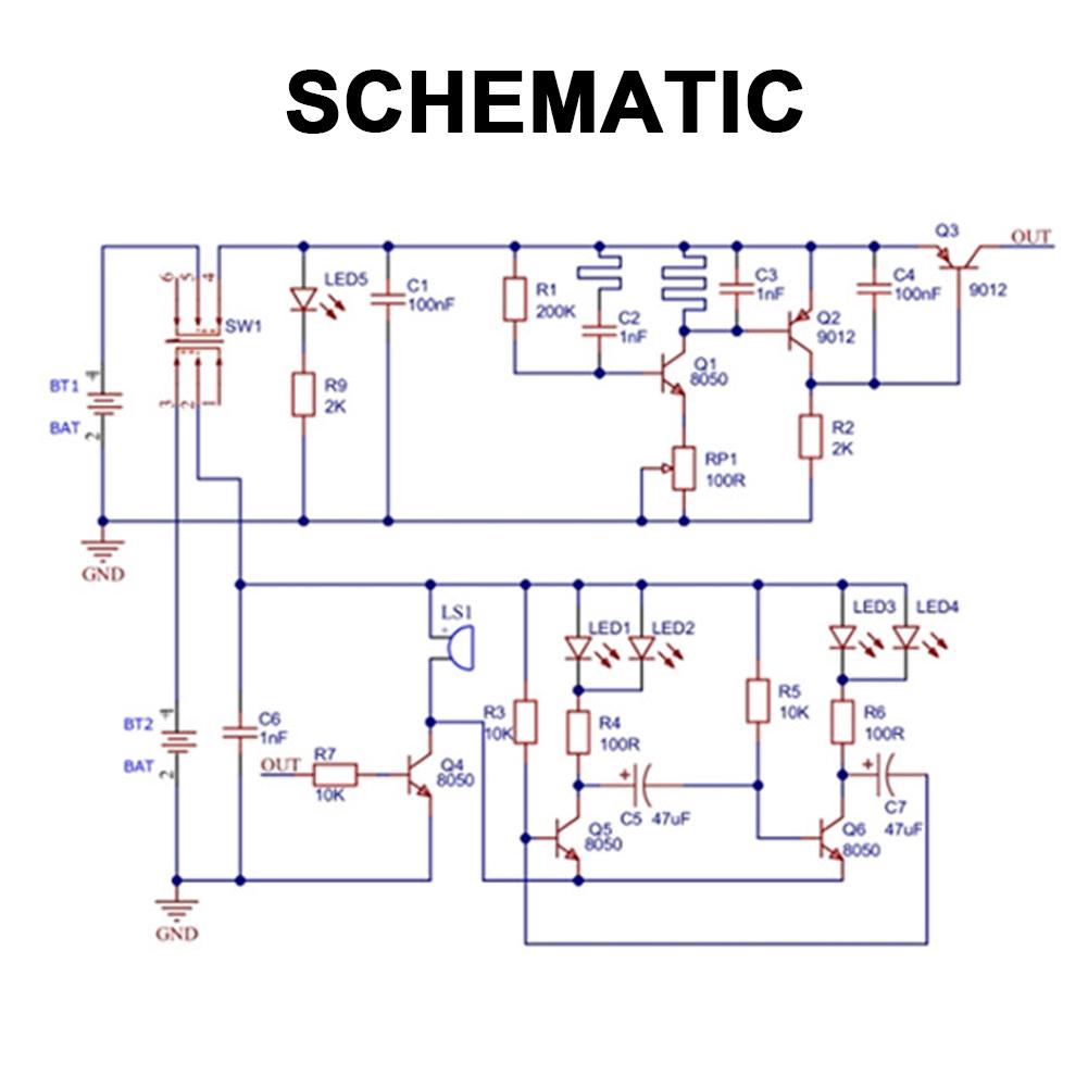 Металлоискатель Электронный DIY Комплект Простой Металлический Локатор Набор Деталей Изготовление Платы