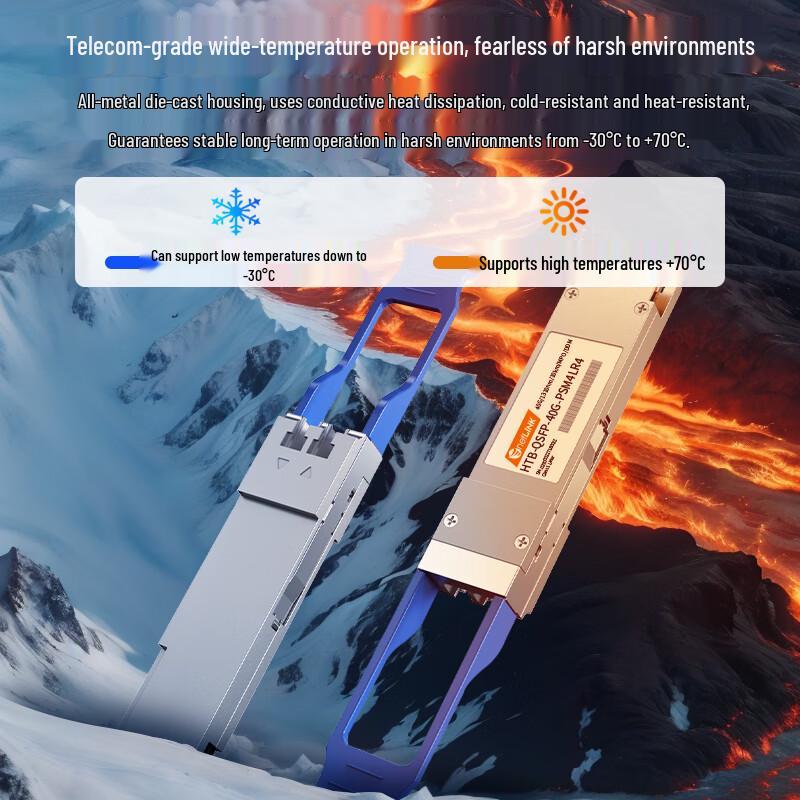 netLINK 40G QSFP+ PSM4 Single-Mode Fiber Optical Transceiver