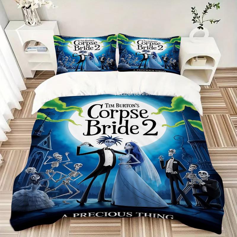 Corpse Bride 2 Tim Burton'S Creation Print 3Pcs Bedding Setduvet Cover With 2 Bedropillowcase Home Birthday Gift