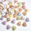 20Pcs Kawaii Cartoon Labubu Rabbit Head Resin Nail Charms 3D Luminous Creative Colorful Diy Accessories Nail Art Decoration