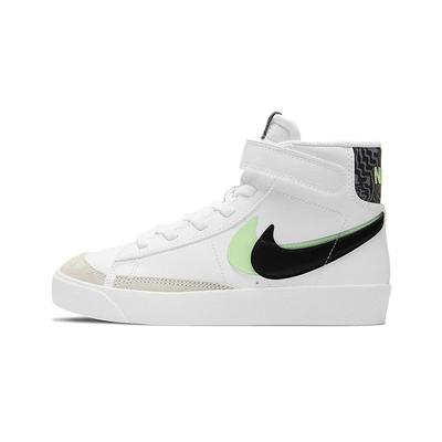 Blazer Mid 77 SE PS Double Swoosh — белые паровые зеленые детские кроссовки дымчато-серые черные DD1848-100